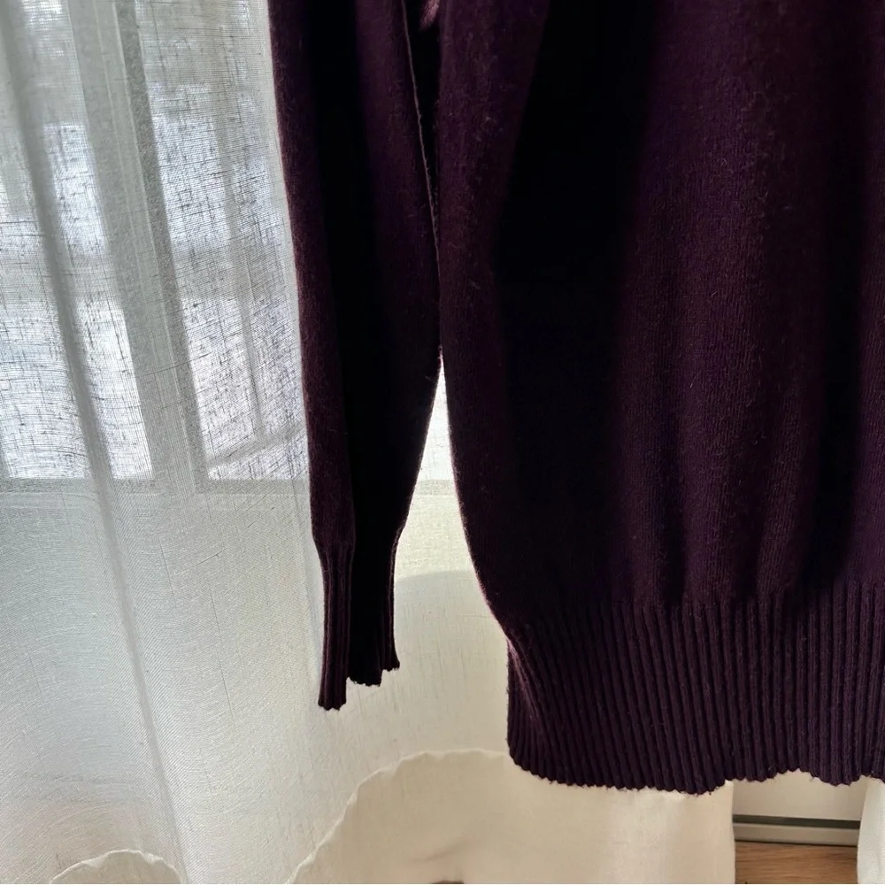 Benetton purple cashmere blend sweater medium/large M/L